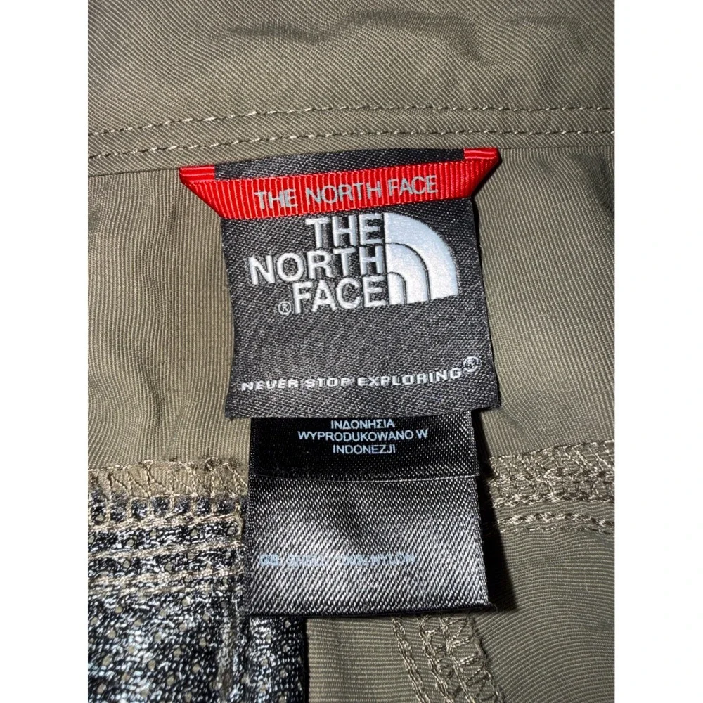 The North Face Mens Cargo Shorts Olive Green Hiking Utility Outdoor 9 Inseam